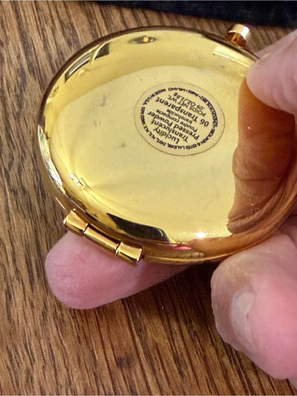 Estee Lauder Vintage Gold “Cheers” Mini Compact Powder Case